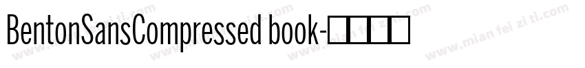 BentonSansCompressed book字体转换